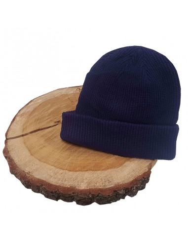 Bonnet en laine bleu marine