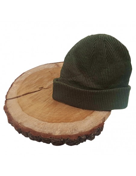 Dark green woolen hat