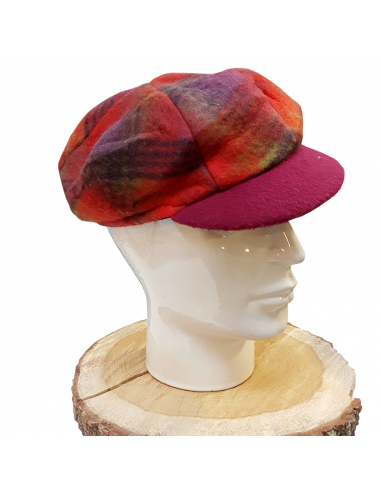 Women's Faux Tartan Beret