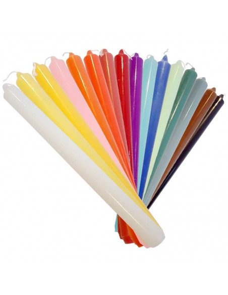 Bougies MH gris souris colorées dans la masse - lot 4 pcs