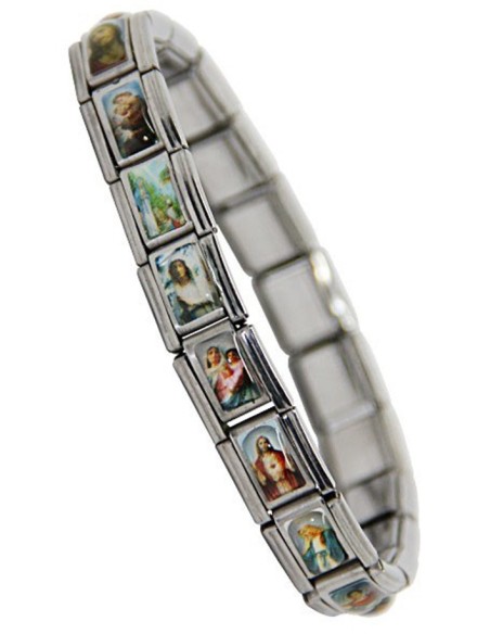 Bracelet Saints Protecteurs métal argenté