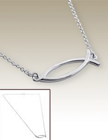 Collier poisson signe religieux - Argent 925