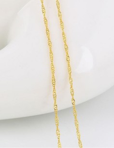 24 k vergulde ketting - 45 cm