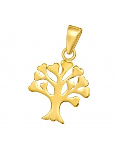 Tree of life pendant in 925 gold plated silver