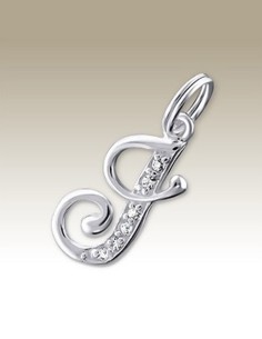 Letter J Hanger - 925 Sterling Zilver