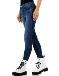 Blaue Skinny-Jeans für Frauen