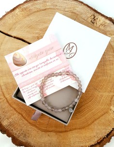 Bracelet in Gray Agate - stone of serenity