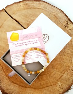 Bracelet en pierre naturelle Jade jaune