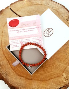 Armband aus rotem Jaspis - Ankerstein