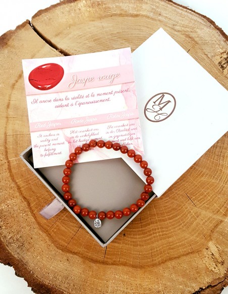 Armband aus rotem Jaspis - Ankerstein