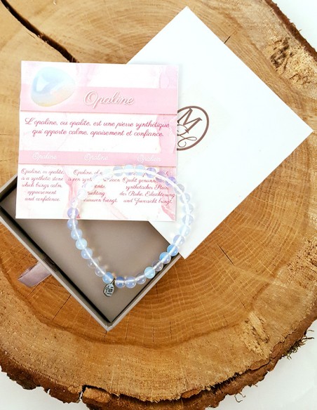 Bracelet en perles d'opaline