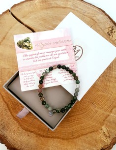 Indiase Agaat armband - steen van moed