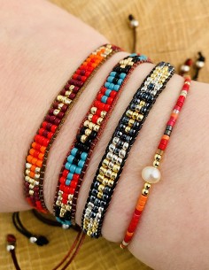 Bracelet Miyuki motif croix