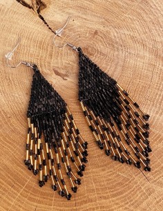 Miyuki-Perlen Diamant-Ohrringe