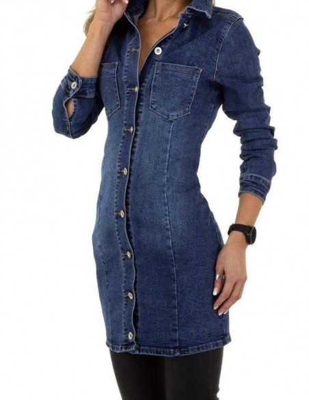 Long denim dress