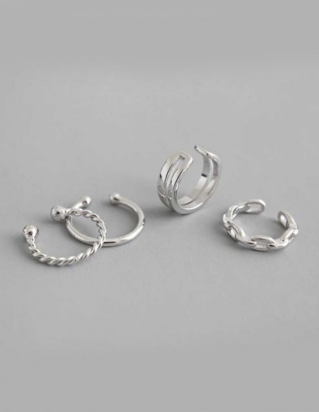925 silver earrings without hole