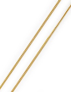 Chain gourmette MH silver 925 gold plated 50 cm