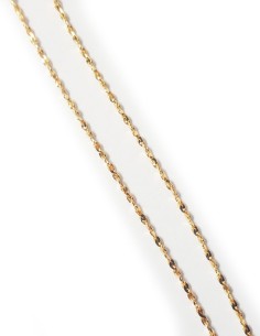 Gold plated 925 silver S chain - 45 cm