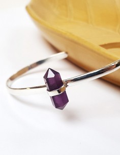 Amethyst-Armband aus 925er Silber