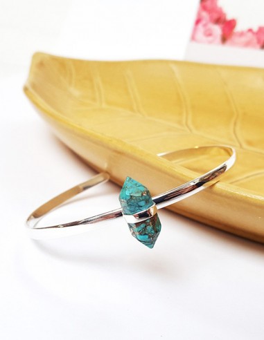 Turquoise silver bracelet 925