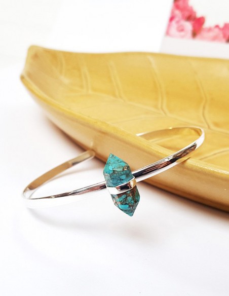 Turquoise silver bracelet 925