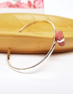 Armband rhodochrosiet zilver 925