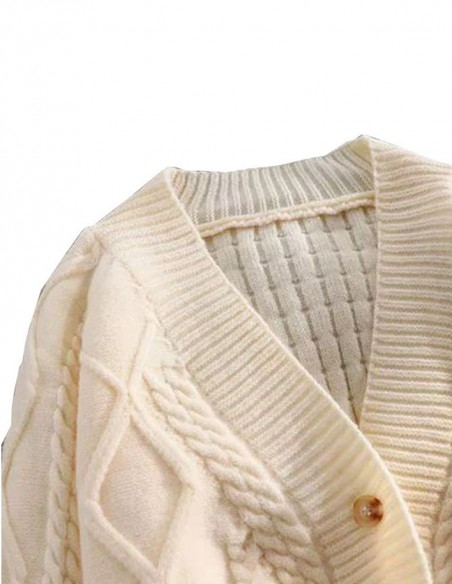 Wit vest van wol en polyester, one size fits all