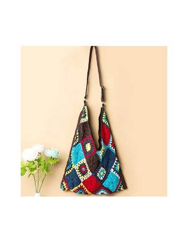 Sac crochet grand forma style bohème chic fait main