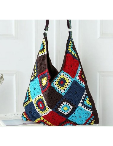 Sac crochet grand forma style bohème chic fait main