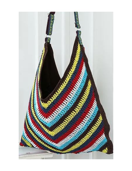Sac crochet grand forma style bohème chic fait main