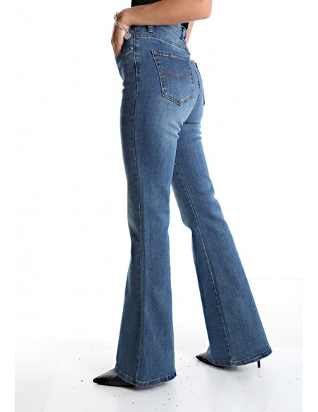 Jeans Évasé Avec Poches bootcut