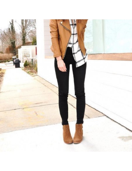 Black jeans cotton slim push up