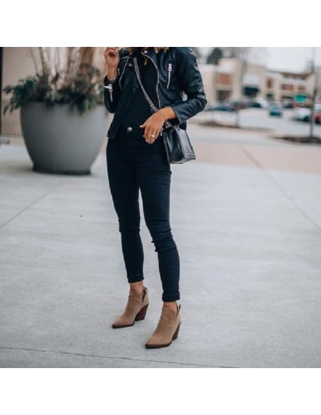 Black jeans cotton slim push up