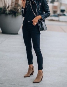 Black jeans cotton slim push up