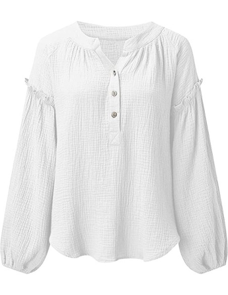 Boho stijl casual blouse van katoen