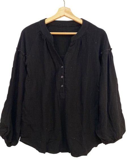 Boho stijl casual blouse van katoen