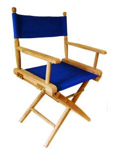 Director's chair - stage manager blue - Set of 2 pieces