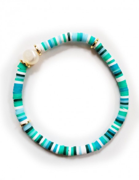 Bracelet bohème multicolore fait main - turquoise