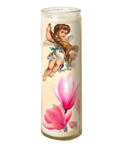 Candle 7 days in glass Vintage Angel - magnolia