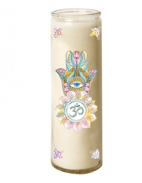 Candle 7 days hand-made glass Fatma