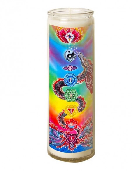 7 dagen draak Chakras glazen kaars
