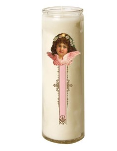 Candle 7 days in glass Vintage Angel - Banner