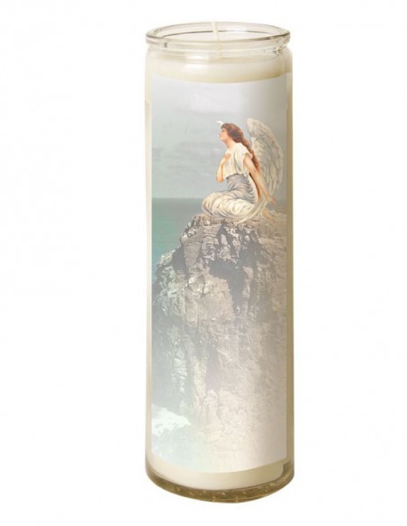 Bougie 7 jours en verre Ange - Bord de mer