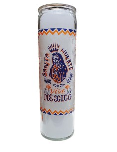 Día-de-los-Muertos-Kerze personalisieren – Viva Mexico
