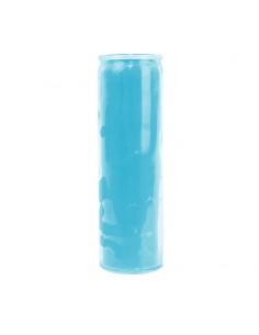 7-day candle in clear glass, colored in the mass