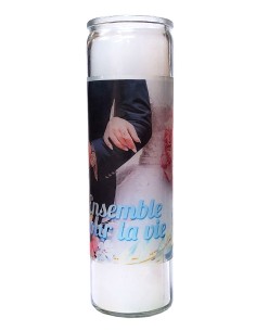 7-Tage-Kerze im Glas Hochzeit - Zusammen für das Leben