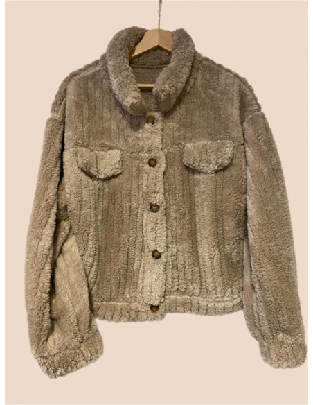 Winterjacke aus Kunstpelzfleece