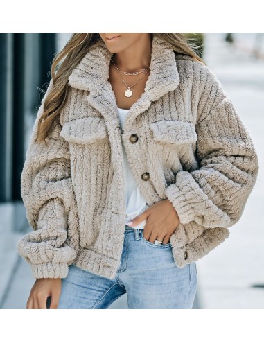 Winter jacket in faux fur fleece