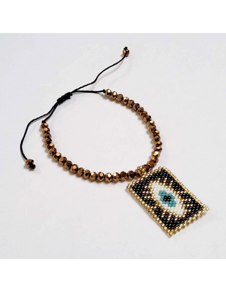 Miyuki pearl bracelet against evil eye