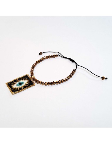 Miyuki pearl bracelet against evil eye